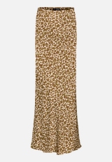 Satinrock mit Leoprint / Vorderseite