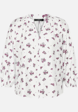 Schlupfbluse  mit Blumen / Vorderseite