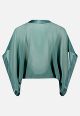 Chiffonstola mit 3/4 Arm / Rückseite