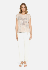 Casual-Shirt mit Tunnelzug / Modellfoto Vorderseite (Outfit)