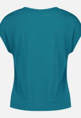 Basic-T-Shirt  mit V-Ausschnitt / Rückseite