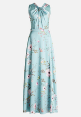 Abendkleid mit Blumenprint / Vorderseite
