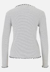 Langarm-Shirt mit Kragen / Rückseite