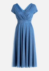 Cocktailkleid im Glitzer-Look / Vorderseite