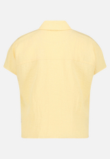 Oversize-Bluse mit aufgesetzter Brusttasche / Rückseite