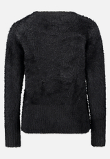 Strickpullover mit V-Ausschnitt / Rückseite