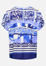 Longbluse mit Aufdruck / Rückseite