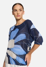Feinstrickpullover mit Print / Detailbild