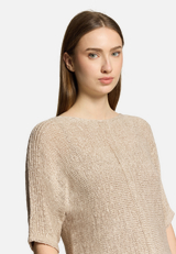 Strickpullover kurzarm / Detailbild