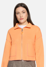 Strick-Cardigan mit Stehkragen / Detailbild