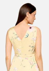 Abendkleid mit Blumenprint / Detailbild