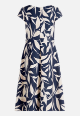 Cocktailkleid mit Aufdruck / Rückseite