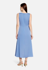 Cocktailkleid mit Raffung / Modellfoto Rückseite