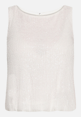 Pailletten-Top im Glitzer-Look / Vorderseite