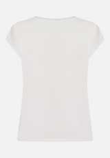 Rundhals-Shirt mit Placement / Rückseite