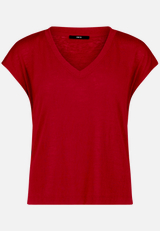 Basic-T-Shirt  mit V-Ausschnitt / Vorderseite