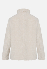 Plüschjacke mit Stehkragen / Rückseite