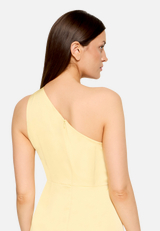 Abendkleid mit Raffung / Detailbild