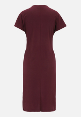 Jerseykleid mit Raffung / Rückseite