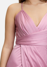 Abendkleid mit Raffung / Detailbild