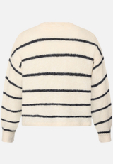 Strickjacke mit Streifen offener Style / Rückseite