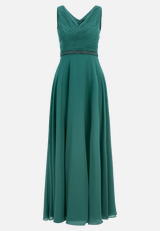 Abendkleid mit Plissee / Vorderseite