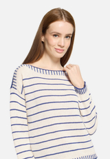 Strickpullover mit U-Boot-Ausschnitt / Detailbild