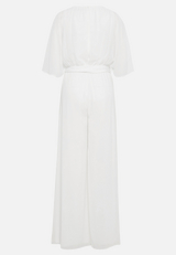 Jumpsuit mit Bindegürtel / Rückseite
