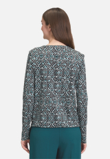 Casual-Shirt mit verdeckter Verschlussleiste / Modellfoto Rückseite