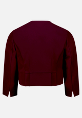Bolero-Jacke mit Kellerfalten / Rückseite