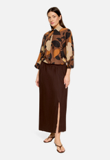 A-Linien-Rock mit Taschen / Modellfoto Vorderseite (Outfit)