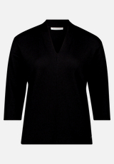 Casual-Shirt mit V-Ausschnitt / Vorderseite