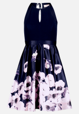 Cocktailkleid mit Blumenprint / Vorderseite
