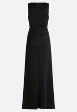 Abendkleid mit Volant / Rückseite
