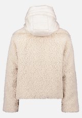 Plüschjacke mit abnehmbarem Westenteil / Rückseite
