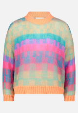 Strickpullover mit Rundhalsausschnitt / Vorderseite