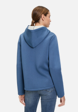 Übergangsjacke mit Kapuze / Modellfoto Rückseite