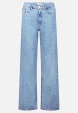 High Waisted-Jeans mit weitem Bein / Vorderseite