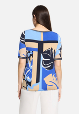 Casual-Shirt mit Tunnelzug / Modellfoto Rückseite