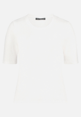 Strukturshirt mit Rundhalsausschnitt / Vorderseite