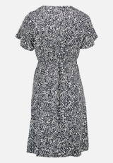 Blusenkleid Mini mit Bindegürtel  / Rückseite