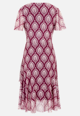 Volantkleid mit Rüschen / Rückseite