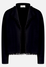 Strick-Cardigan mit Fransen / Vorderseite