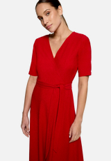 Jerseykleid mit Gürtel / Detailbild