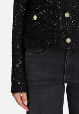 Strick-Cardigan mit Lurexfaden / Detailbild