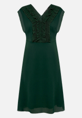 Chiffonkleid  mit Rüschen / Vorderseite