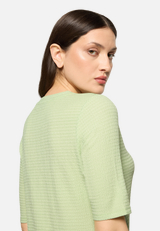 Strukturshirt mit Rundhalsausschnitt / Detailbild