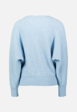 Strickpullover mit U-Boot Ausschnitt / Rückseite