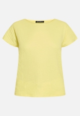 Strukturshirt mit U-Boot-Ausschnitt / Vorderseite