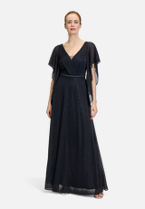 Abendkleid im Glitzer-Look / Modellfoto Vorderseite